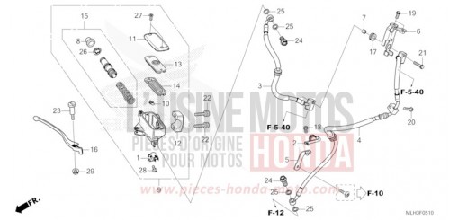 FRONT BRAKE MASTER CYLINDER CMX500AR de 2024